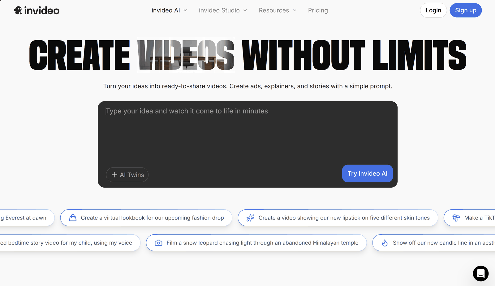 InVideo KI Schnittstelle und Video-Erstellung Workflow